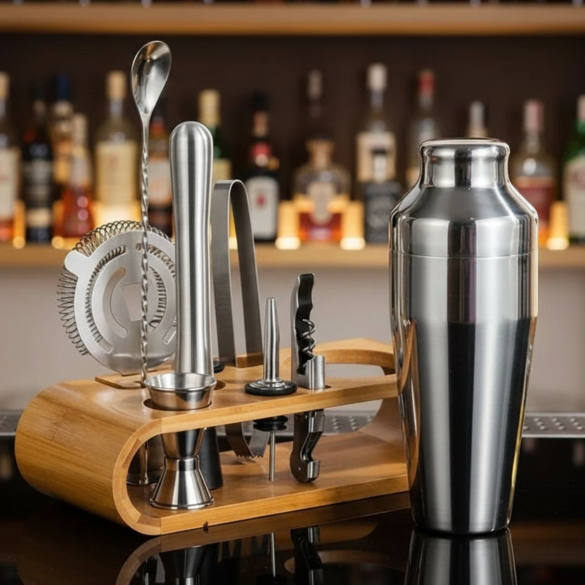 10-Delige roestvrijstalen cocktailset voor thuis