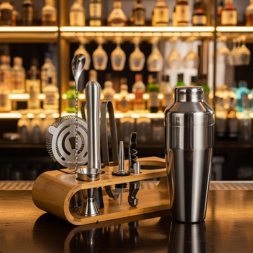 10-Delige roestvrijstalen cocktailset voor thuis