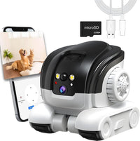 1080P huisdierencamera – Tweerichtingsaudio – Kleurennachtzicht tot 10 m – Bewegingsmeldingen – 32GB SD-kaart