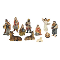 11-delige Kerstgroep van kunsthars - Kerststalfiguren voor binnen en buiten - Kerstdecoratie - Katholiek cadeau