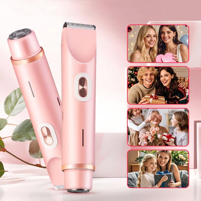 2-In-1 elektrisch scheerapparaat & bikinitrimmer voor vrouwen
