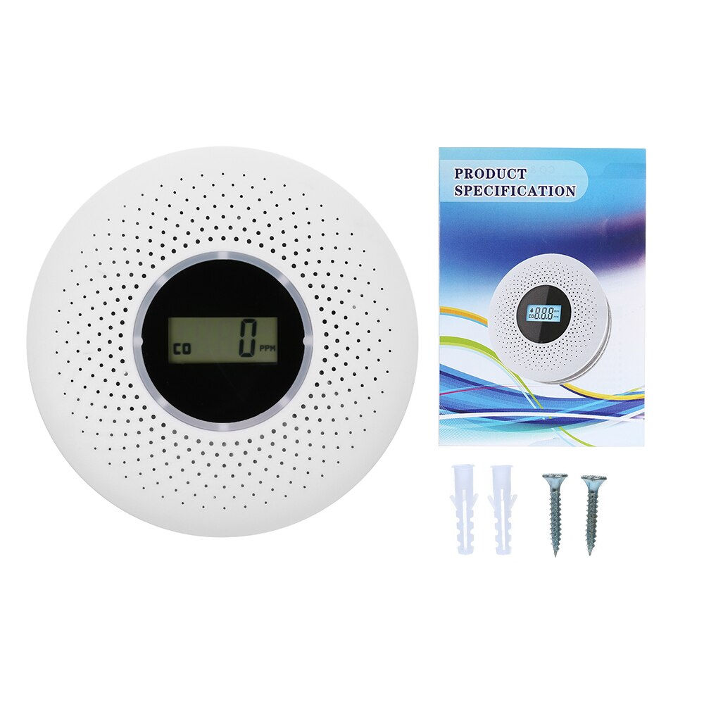 2-In-1 Koolmonoxide- en Rookmelder Combi voor Thuisveiligheid