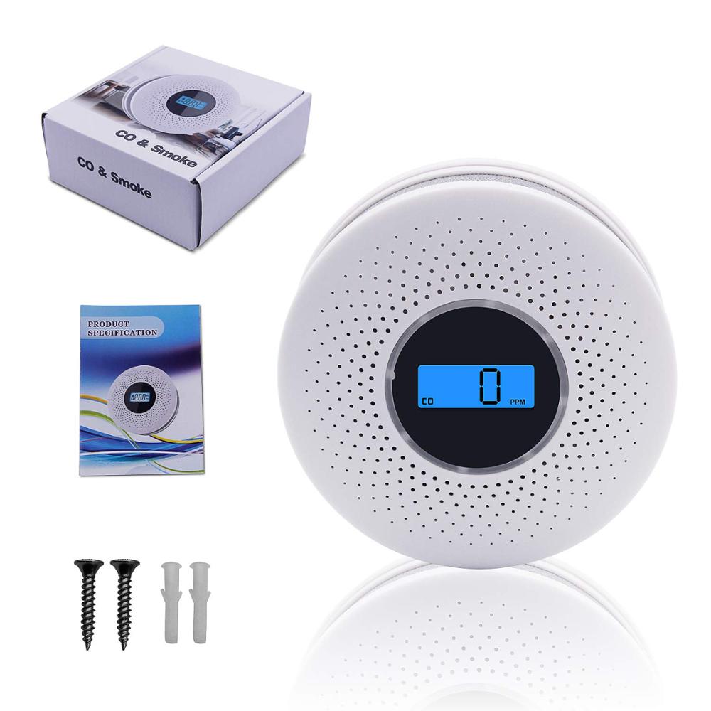 2-In-1 Koolmonoxide- en Rookmelder Combi voor Thuisveiligheid