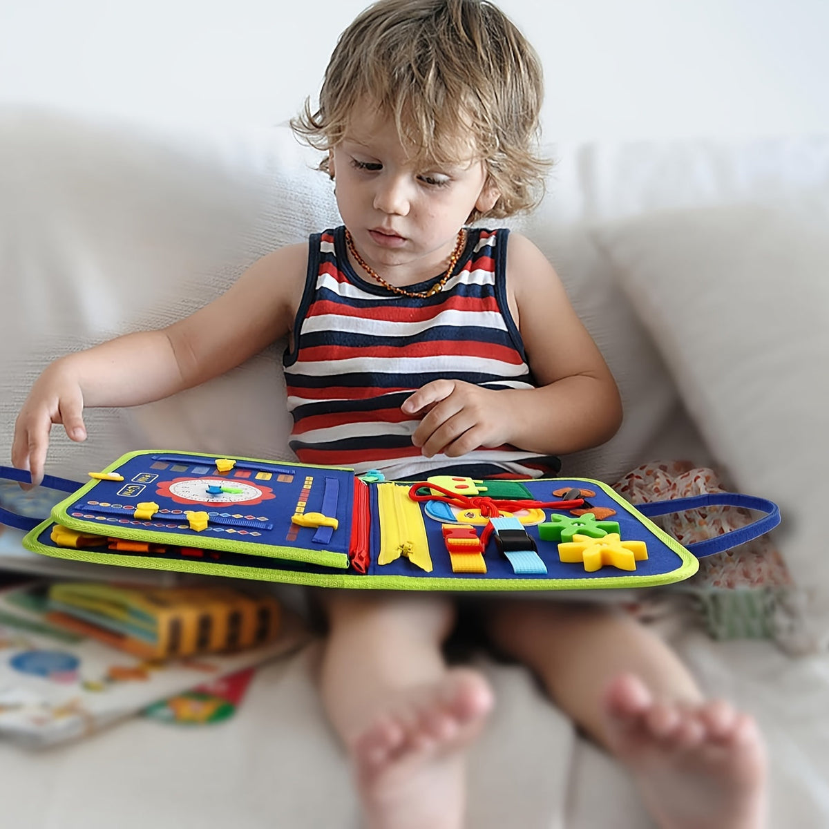 25-In-1 Drukpaneel - Educatief Sensorisch Speelgoed voor Peuters
