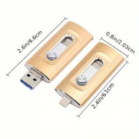 3-In-1 usb-stick met grote capaciteit voor mobiele telefoon en computer