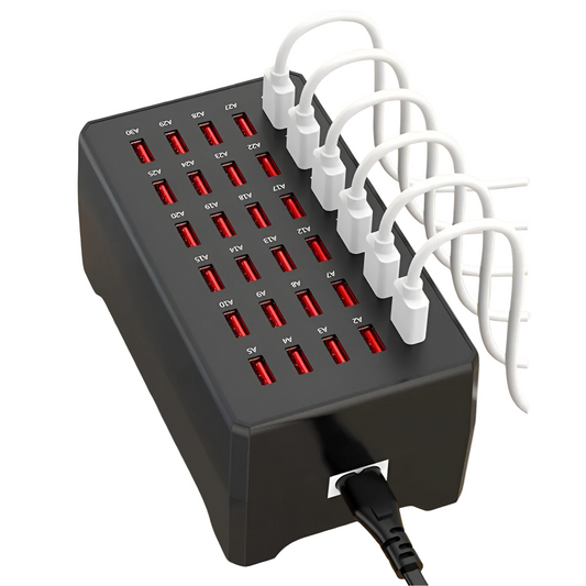 30-Poorts USB-A-laadstation voor snelladen