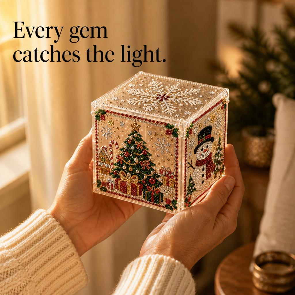 3D Diamond Painting Kerstgeschenkdoos