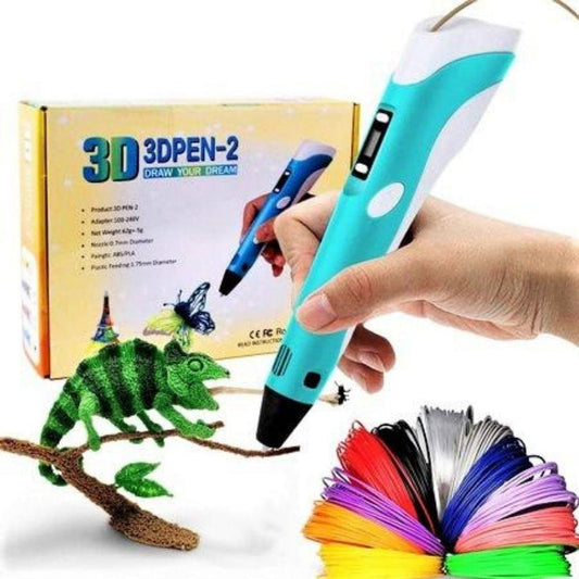 3D-printpen voor kinderen met 20 kleuren filament en eenvoudige installatie