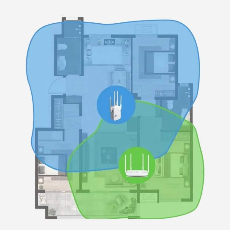 5G wifi-booster voor buiten met groot bereik voor snelle verbinding
