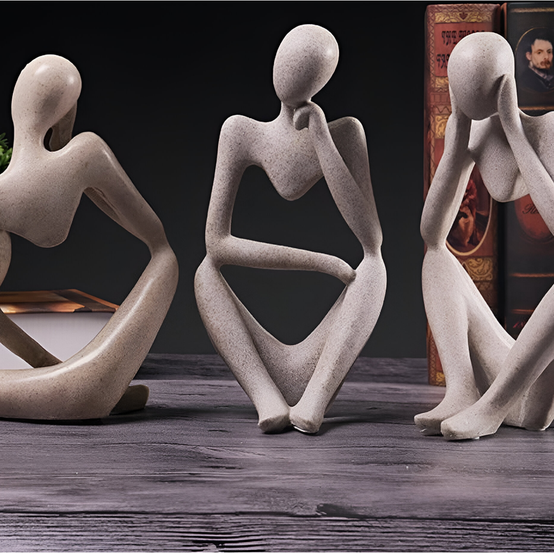 Abstract beeldje De Denker – Tijdloze elegantie voor in huis
