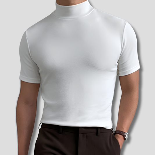 Ademend shirt met col
