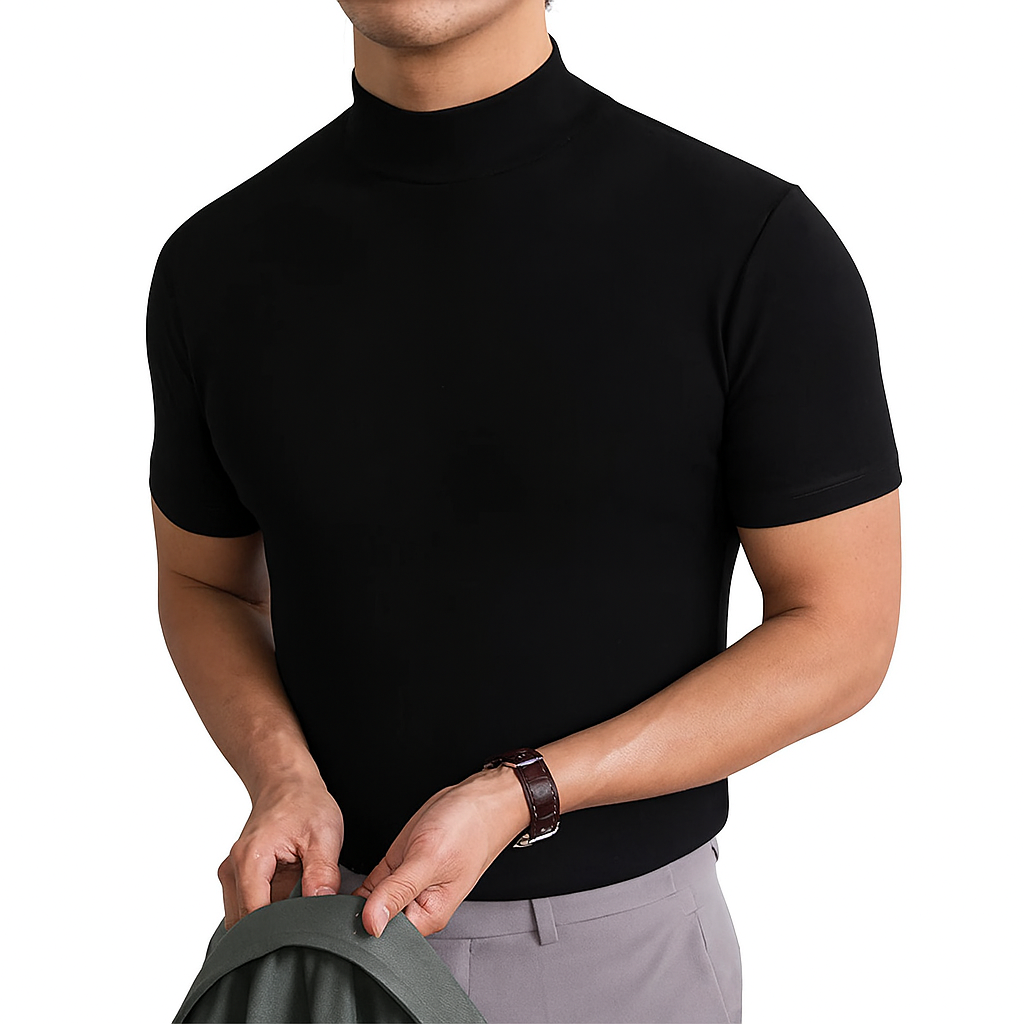 Ademend shirt met col