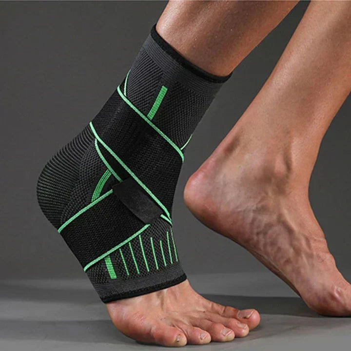 Ademende enkelbrace met stabiliserend effect