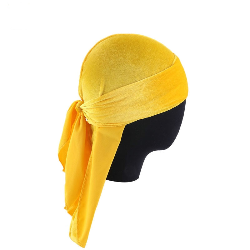 Ademende fluwelen durag