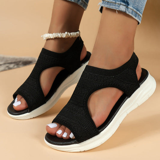 Ademende gebreide sportieve sandalen voor dames