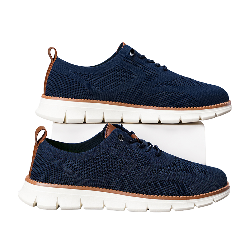 Ademende herensneakers met zool
