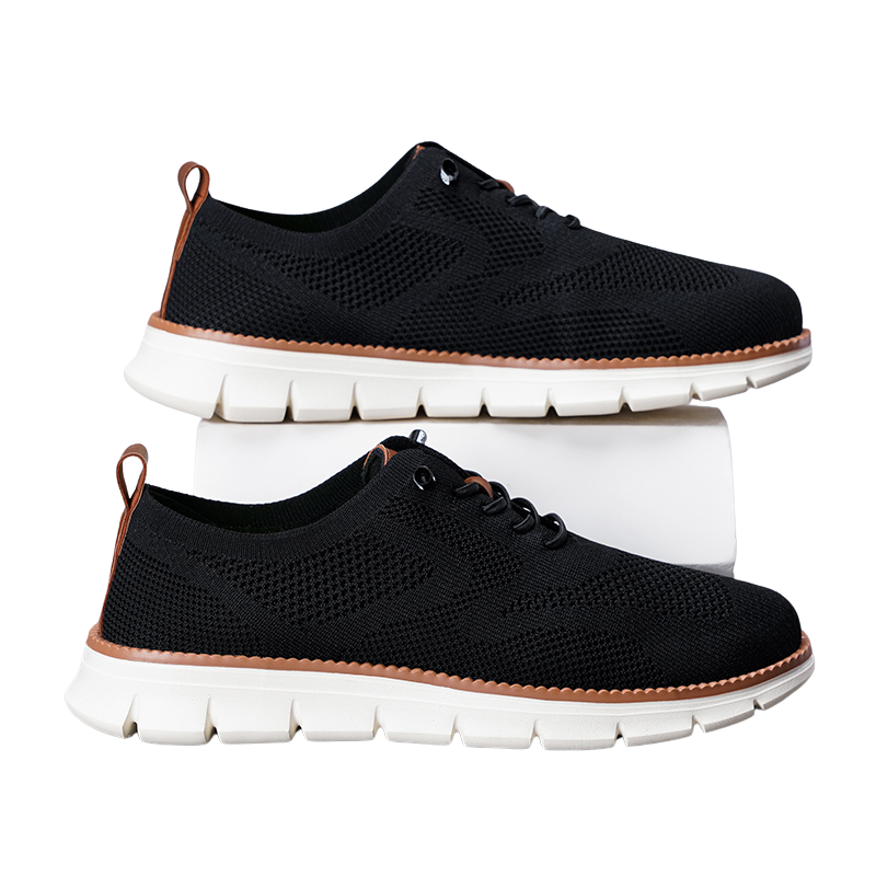 Ademende herensneakers met zool