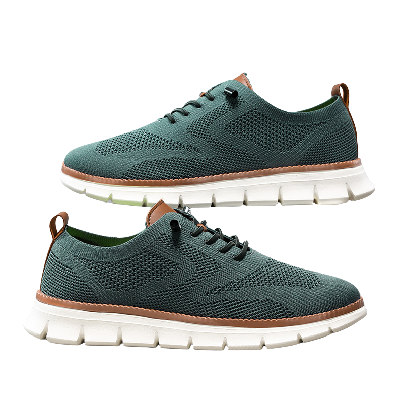 Ademende herensneakers met zool