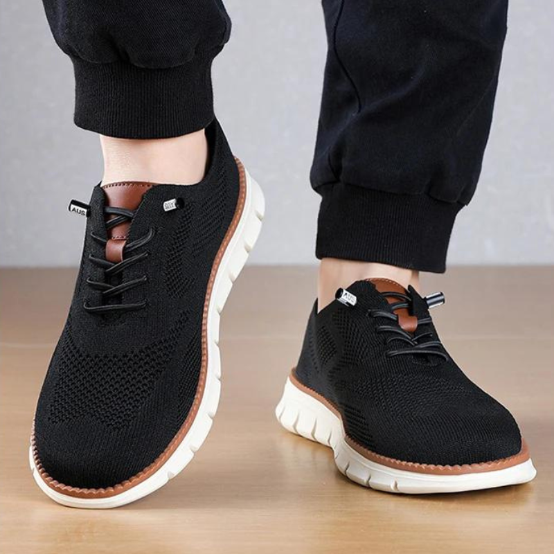 Ademende herensneakers met zool