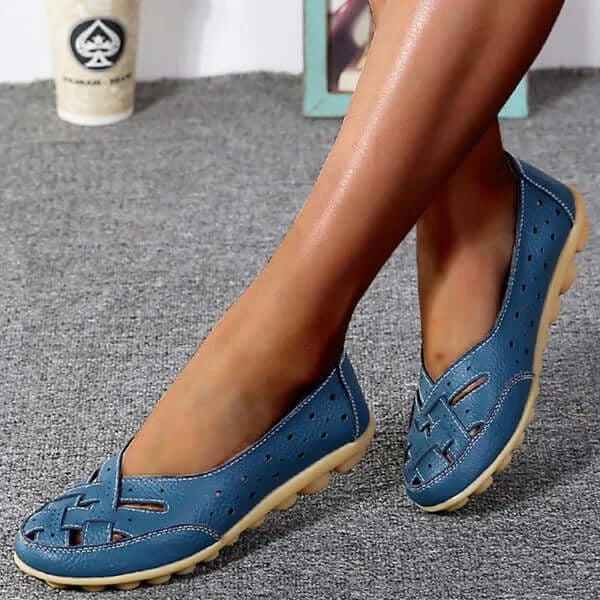 Ademende leren schoenen