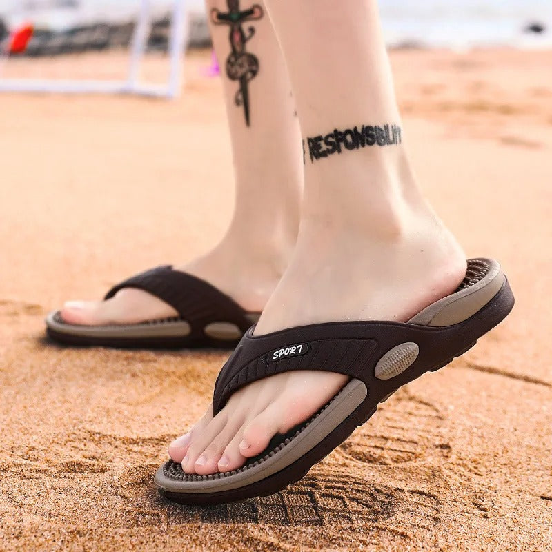 Ademende massage-strandschoenen voor heren