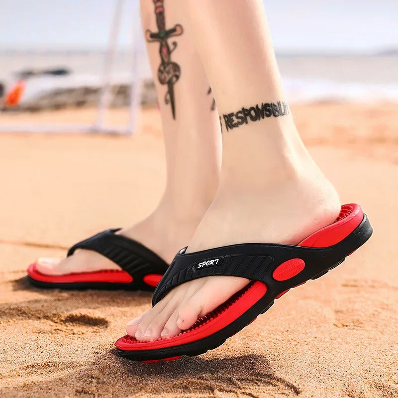 Ademende massage-strandschoenen voor heren