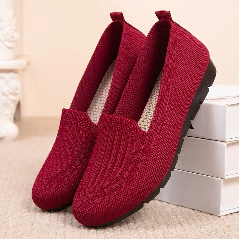 Ademende slip-on loafers voor dames