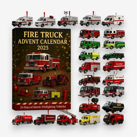 Adventskalender brandweerwagen met 24 speeltjes