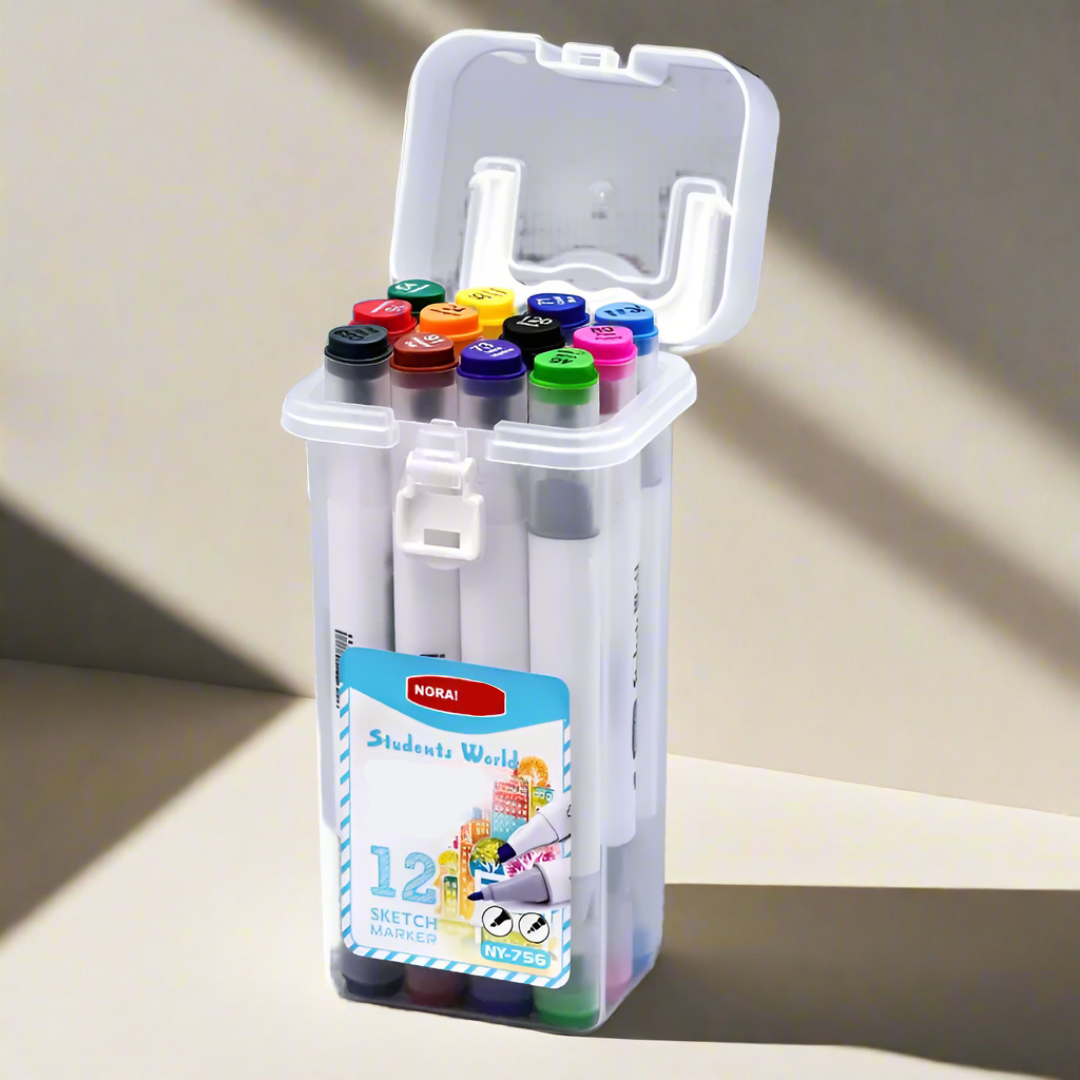 Afwasbare art markers met dubbele punt voor kinderen en volwassenen