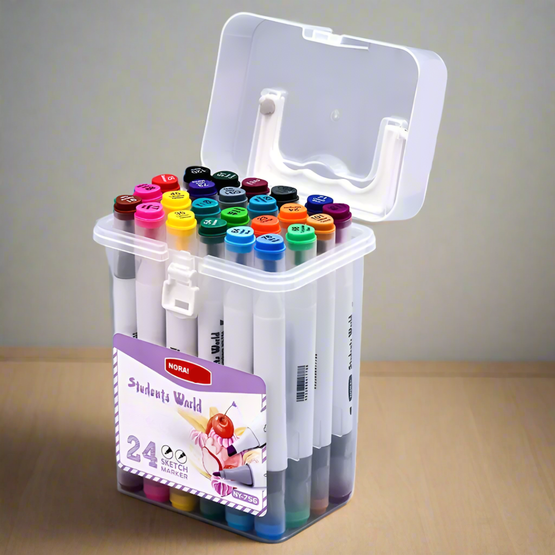 Afwasbare art markers met dubbele punt voor kinderen en volwassenen