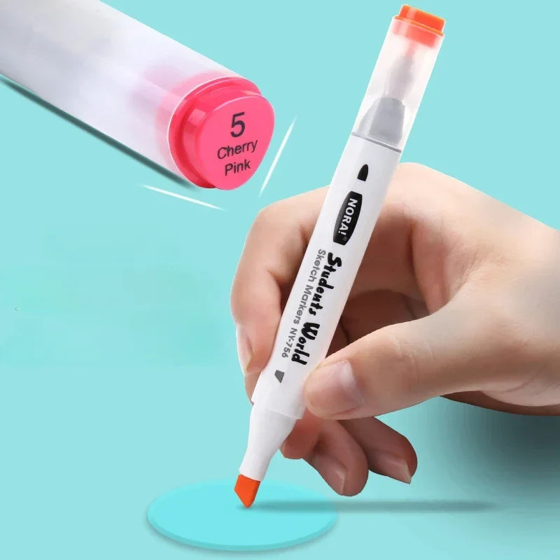 Afwasbare art markers met dubbele punt voor kinderen en volwassenen