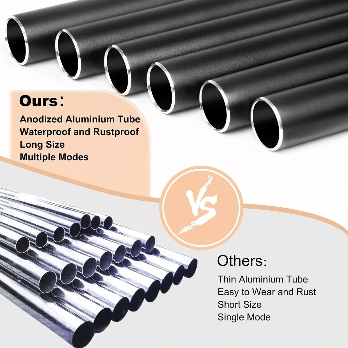Aluminium windgong met lage toon voor ontspanning