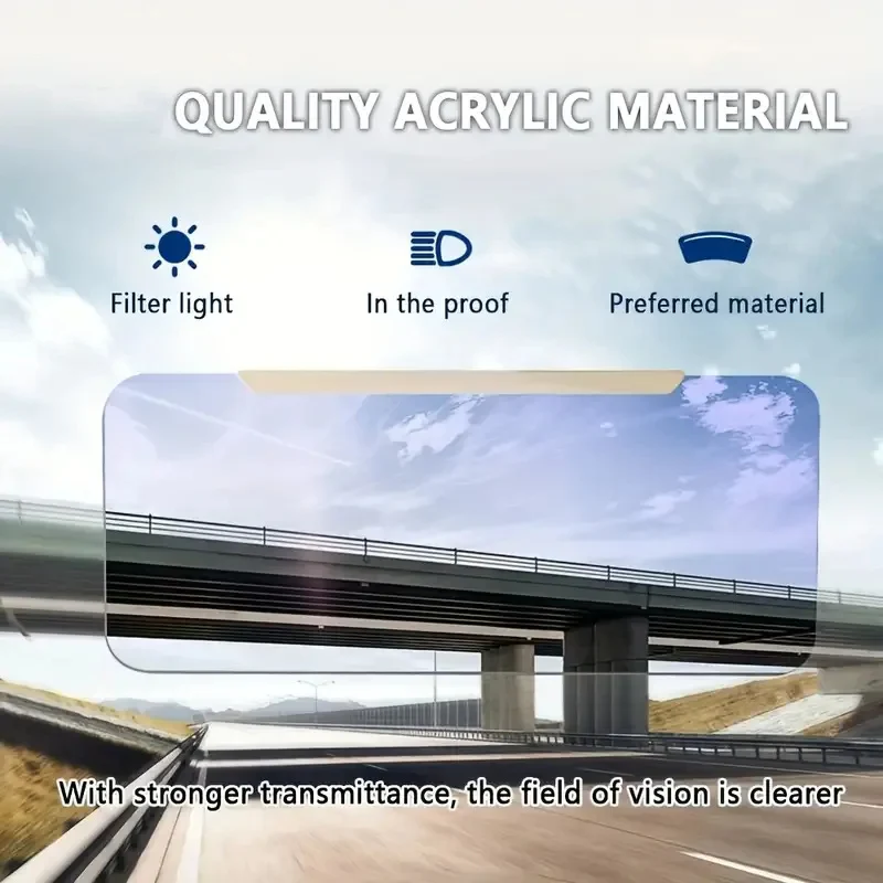 Anti-verblindende zonneklep verlenger voor de auto