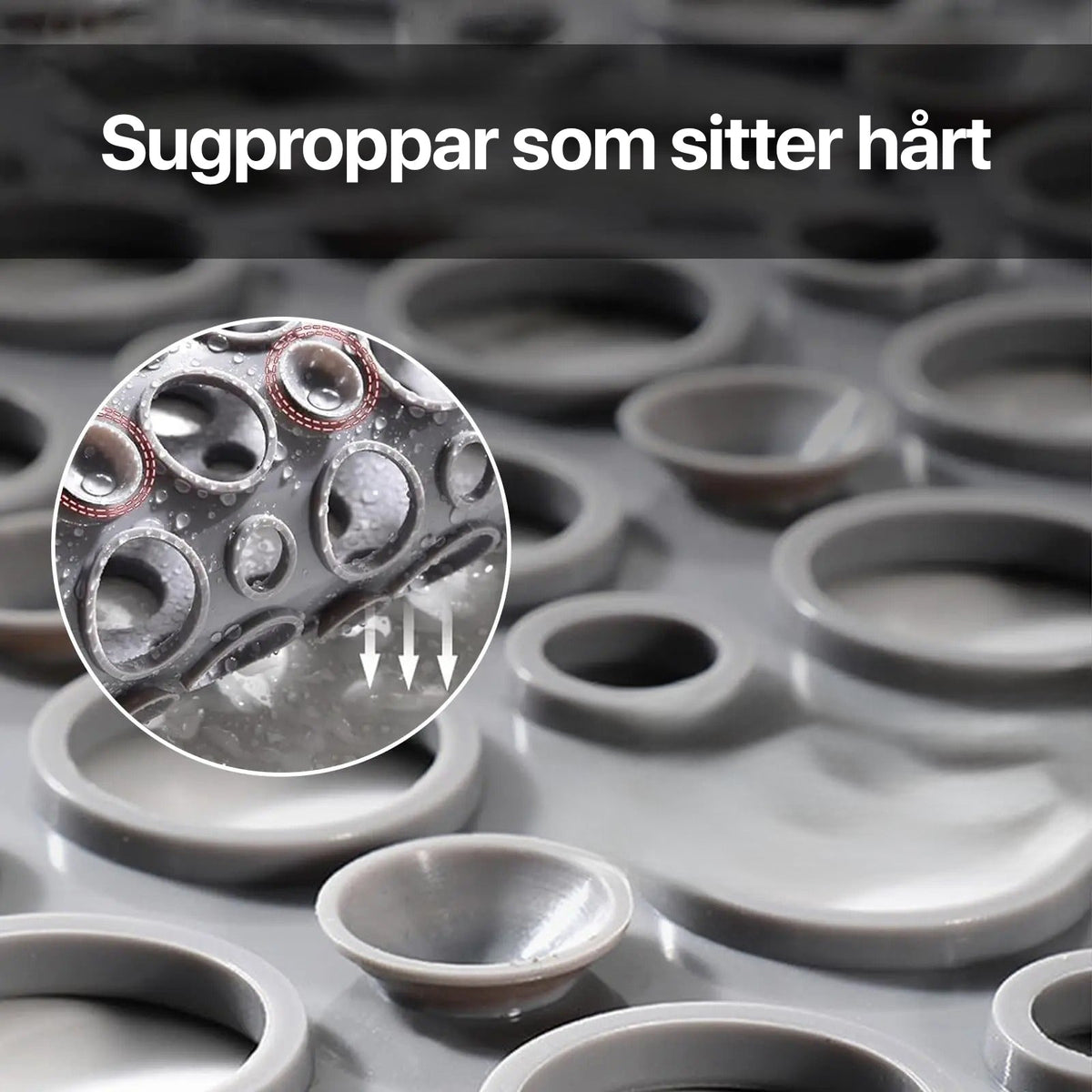 Antislip badmat met zuignappen