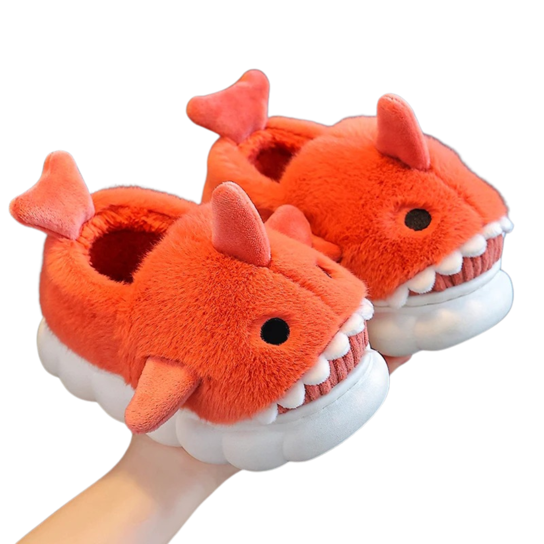 Antislip kinderpantoffels met haai