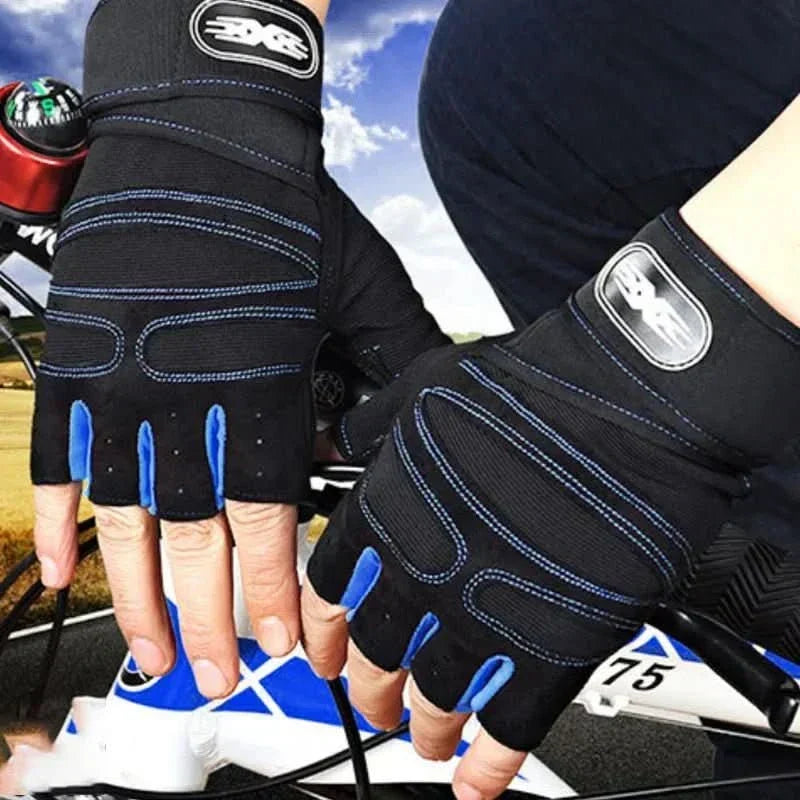 Antislip sporthandschoenen met polsondersteuning voor fitness en wielrennen