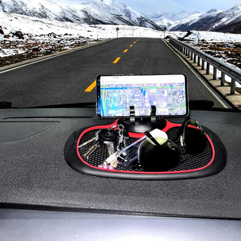 Antislip telefoonhouder met matje voor het autodashboard