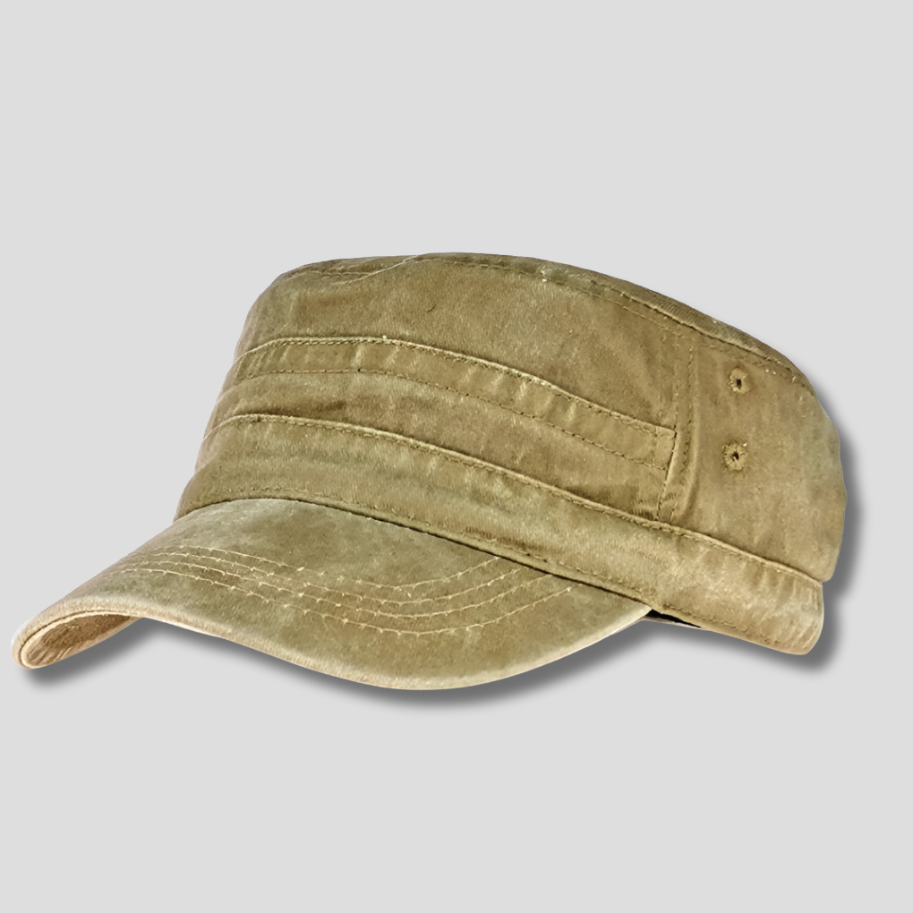 Army pet in retrostijl voor heren – Klassieke militaire stijl met moderne details