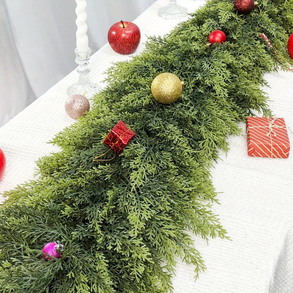 Art deco kerstslinger — Buigzaam kunstgroen lint