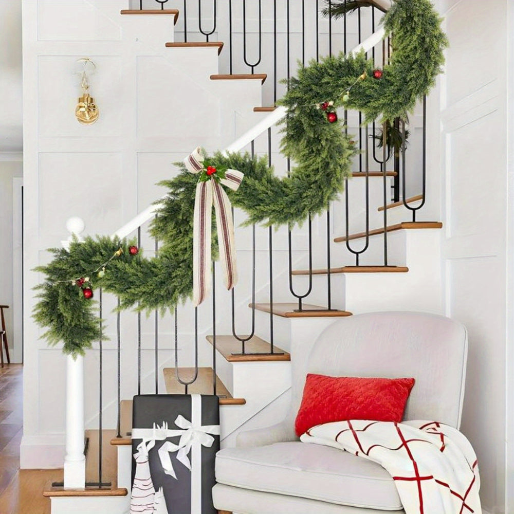 Art deco kerstslinger — Buigzaam kunstgroen lint