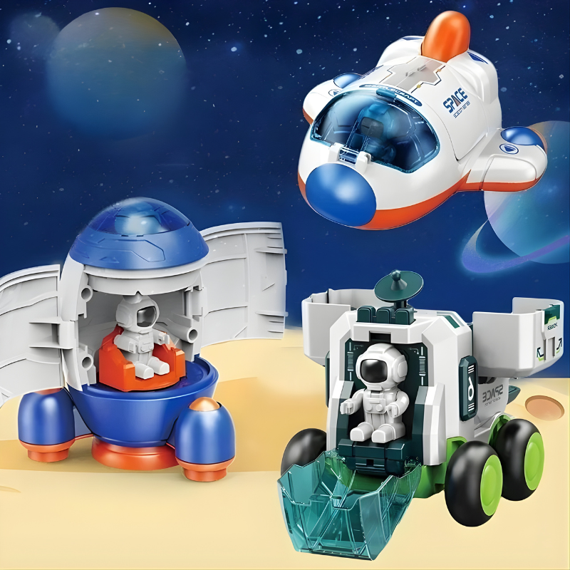 Astronauten ruimte-avontuur speelgoedset voor kinderen