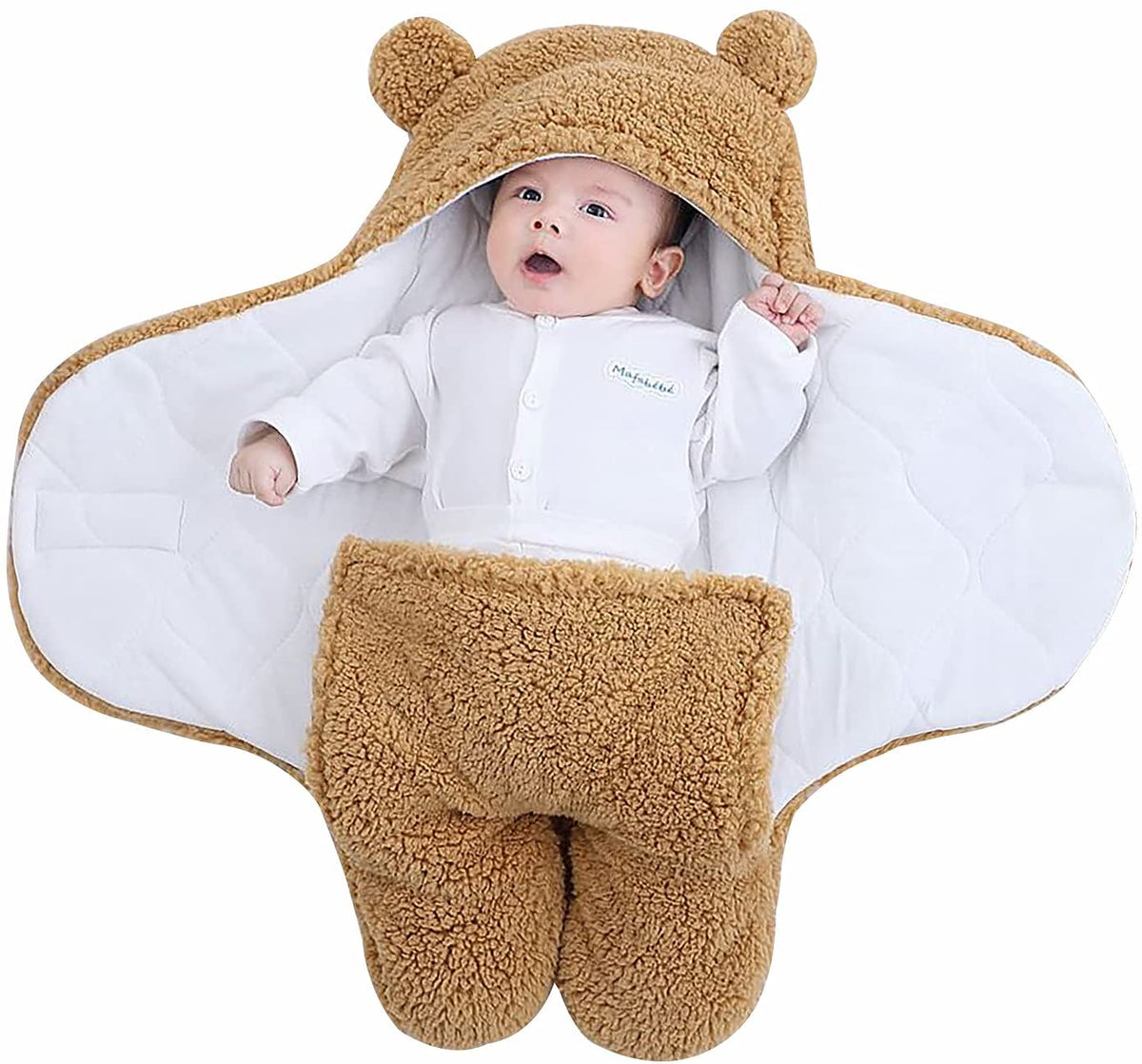 Babyslaapzak – fleece winterdeken teddybeer