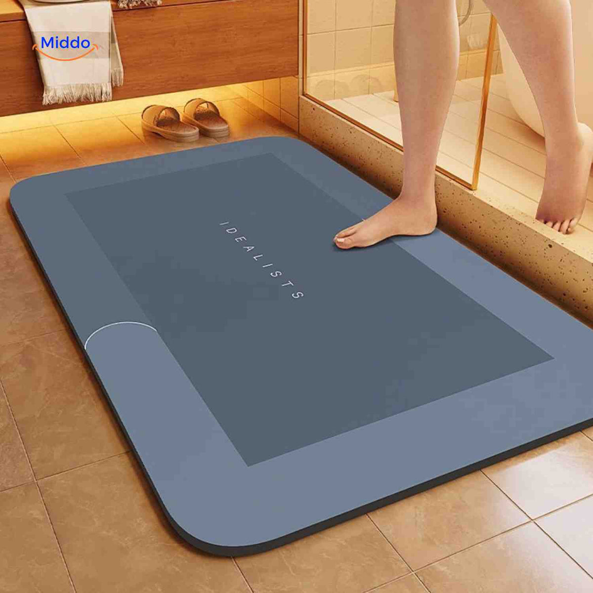 Badmat | Sneldrogend, antislip en waterabsorberend