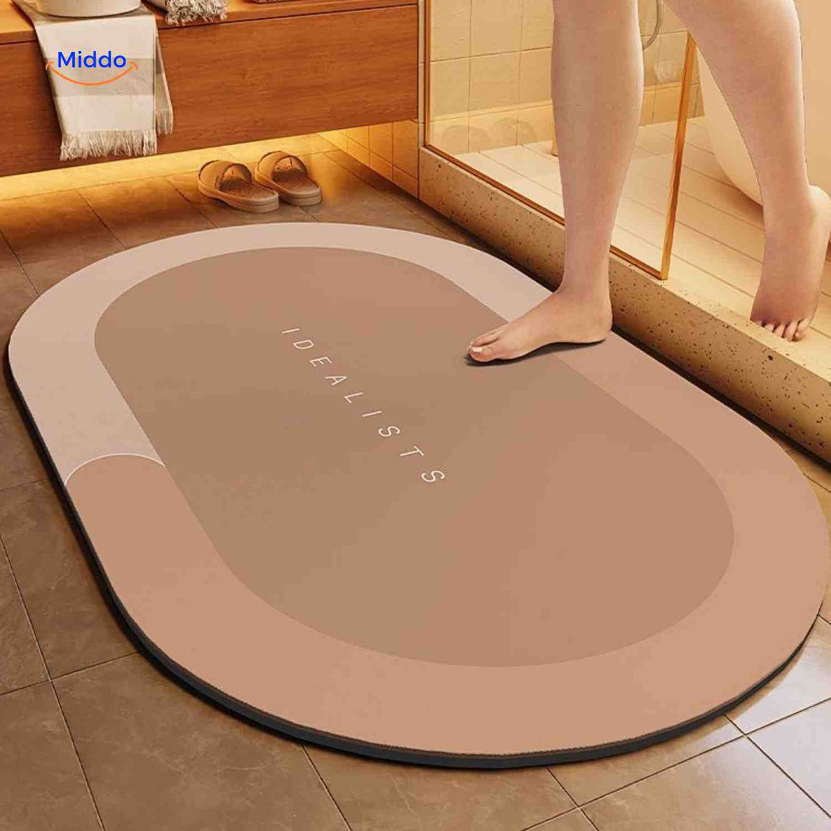 Badmat | Sneldrogend, antislip en waterabsorberend