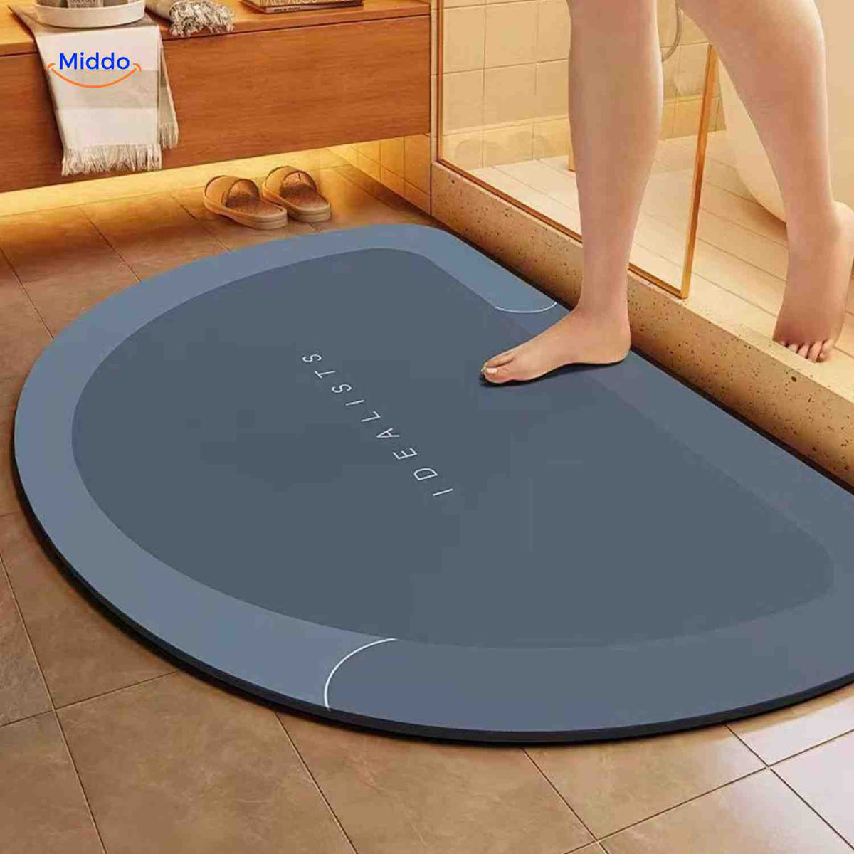 Badmat | Sneldrogend, antislip en waterabsorberend