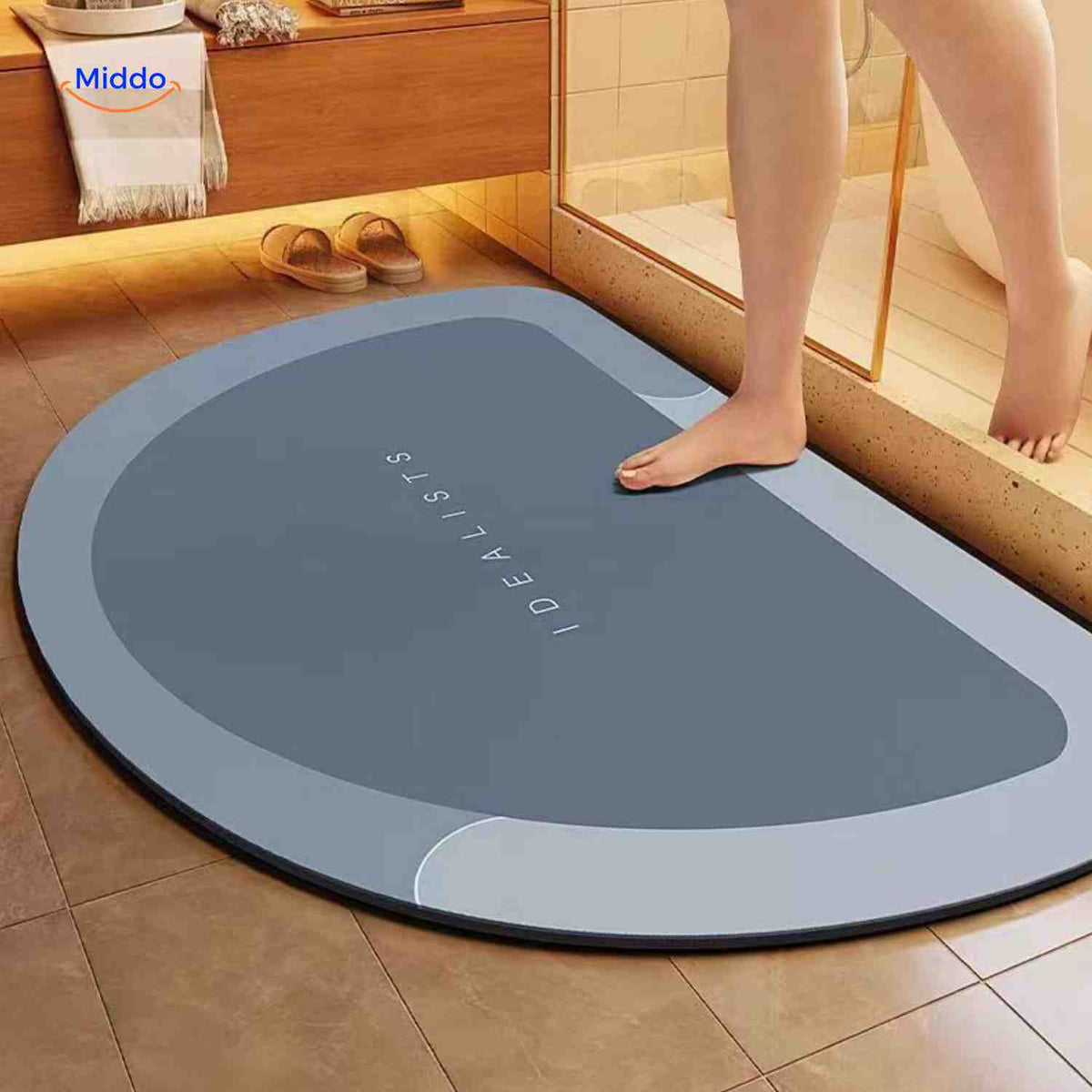 Badmat | Sneldrogend, antislip en waterabsorberend