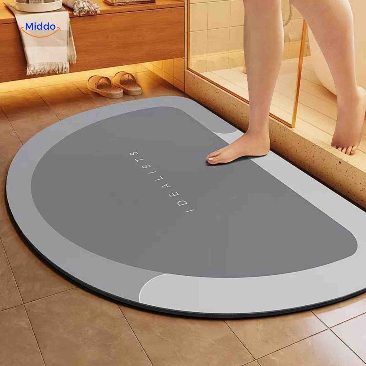 Badmat | Sneldrogend, antislip en waterabsorberend