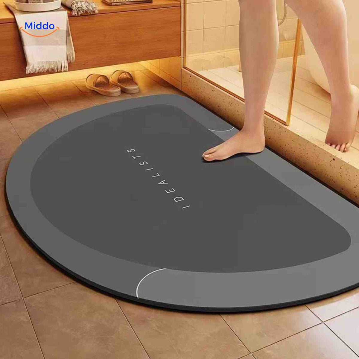 Badmat | Sneldrogend, antislip en waterabsorberend