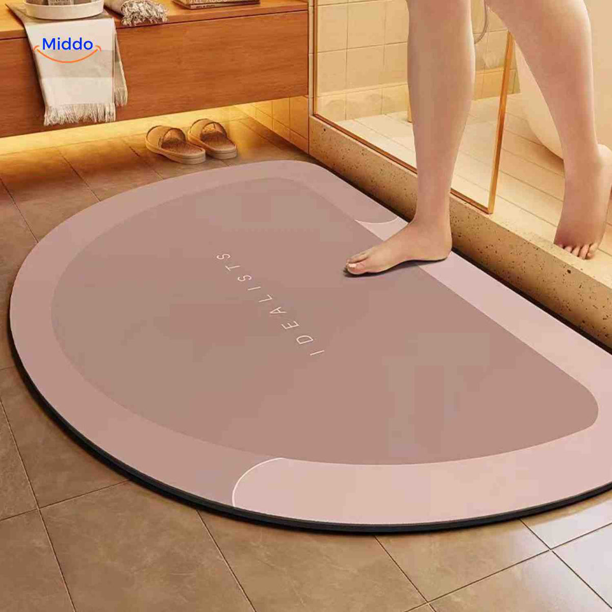 Badmat | Sneldrogend, antislip en waterabsorberend