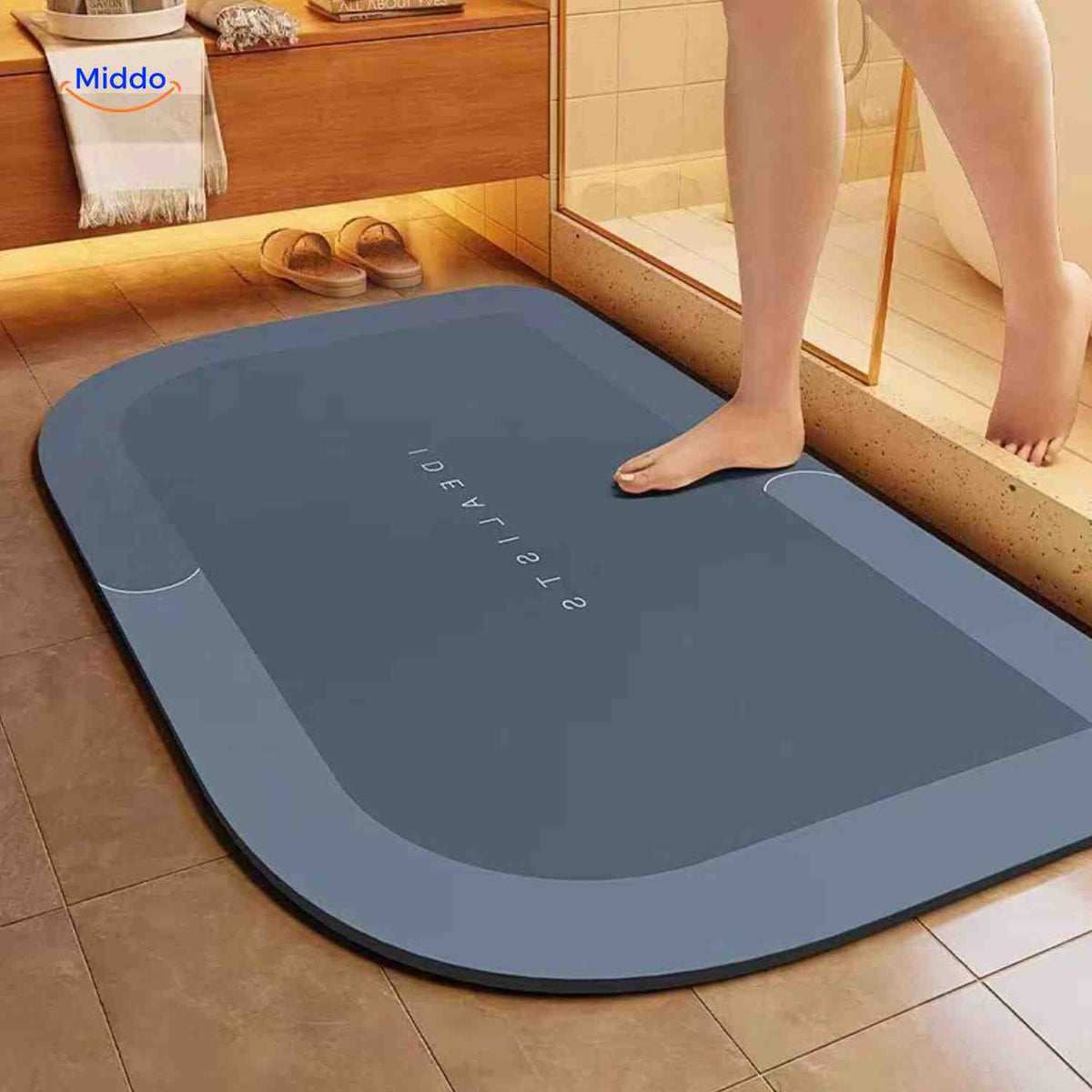 Badmat | Sneldrogend, antislip en waterabsorberend